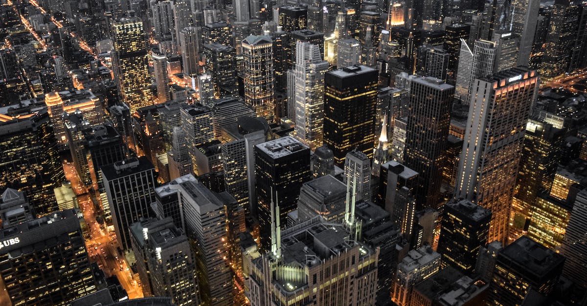 Aerial Photography of Building City Lights