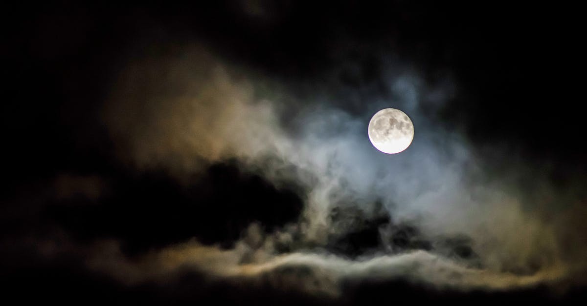 Clouds Under Full Moon
