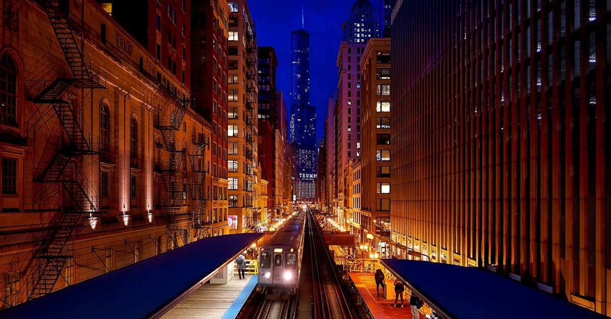 Train Station during Night Time